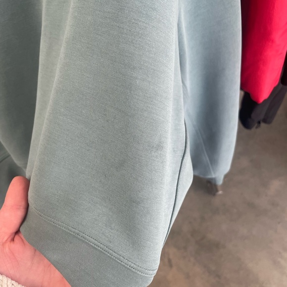 Lululemon Perfectly Oversized Cropped Crew *Softstreme* in Tidewater Teal - Picture 5 of 8